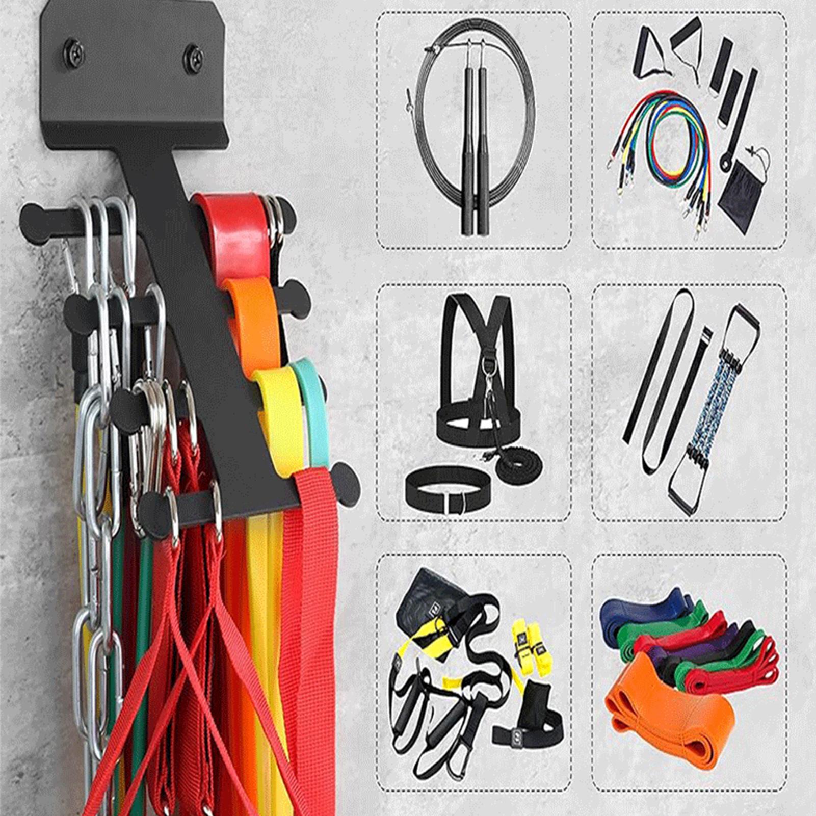 Home Gym Routine - Resistance Band Rack Metal Multifunctional Heavy