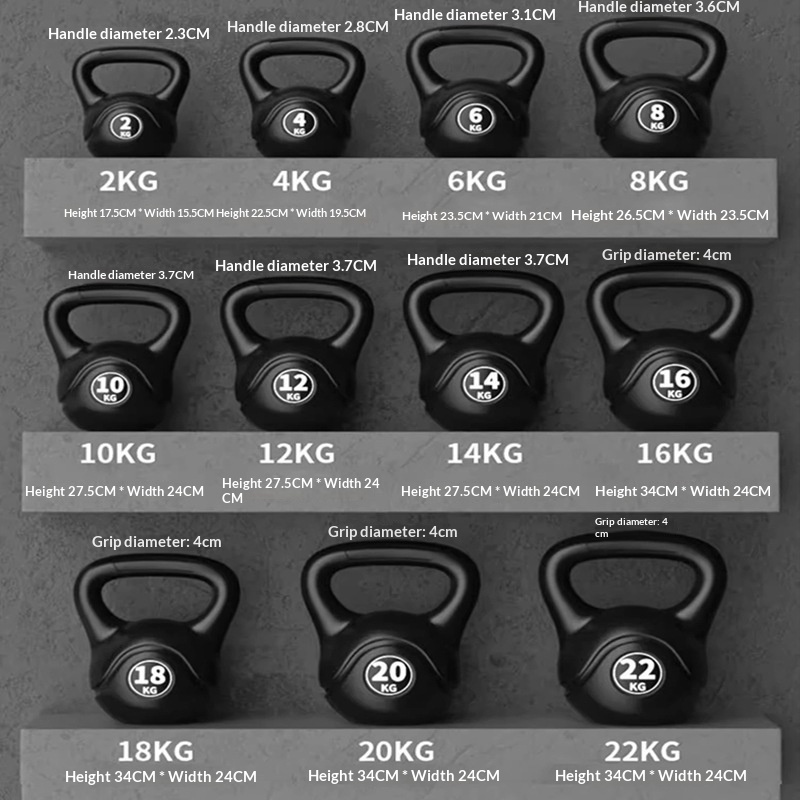 Home Gym Studio - 2026 Fitness Adjustable 8kg Kettlebell Ergonomic