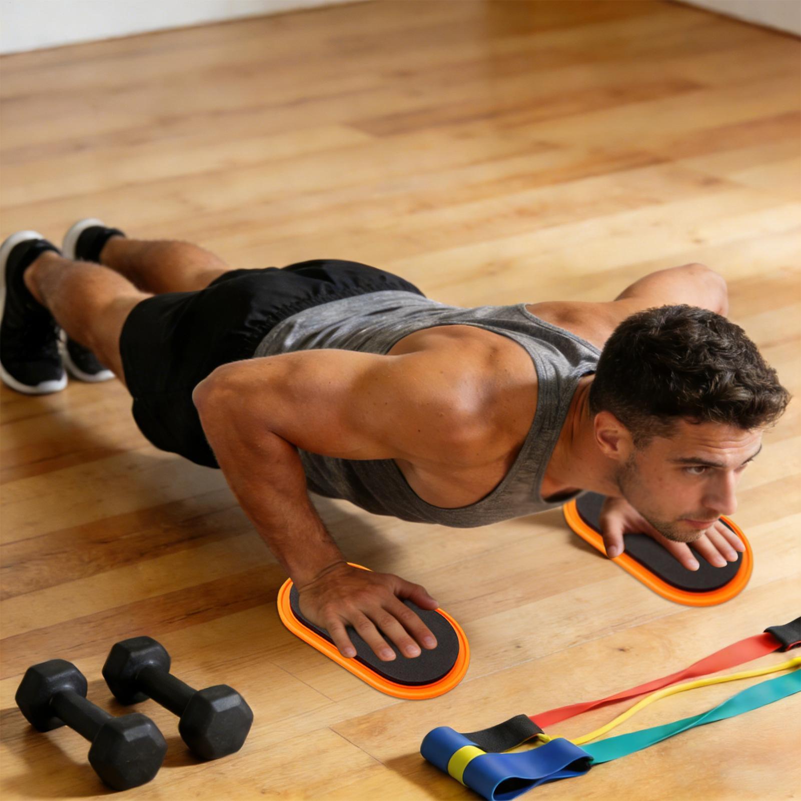 Home Gym Routine - Workout Sliders Oval Shape Workout Sliding