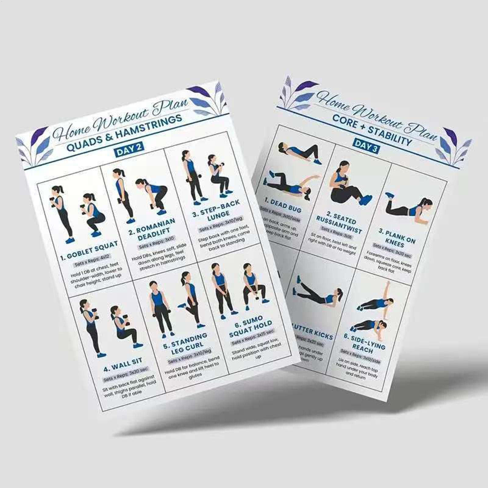 Workout Chart Full Body Comple - Home Gym Routine ulasan dan harga