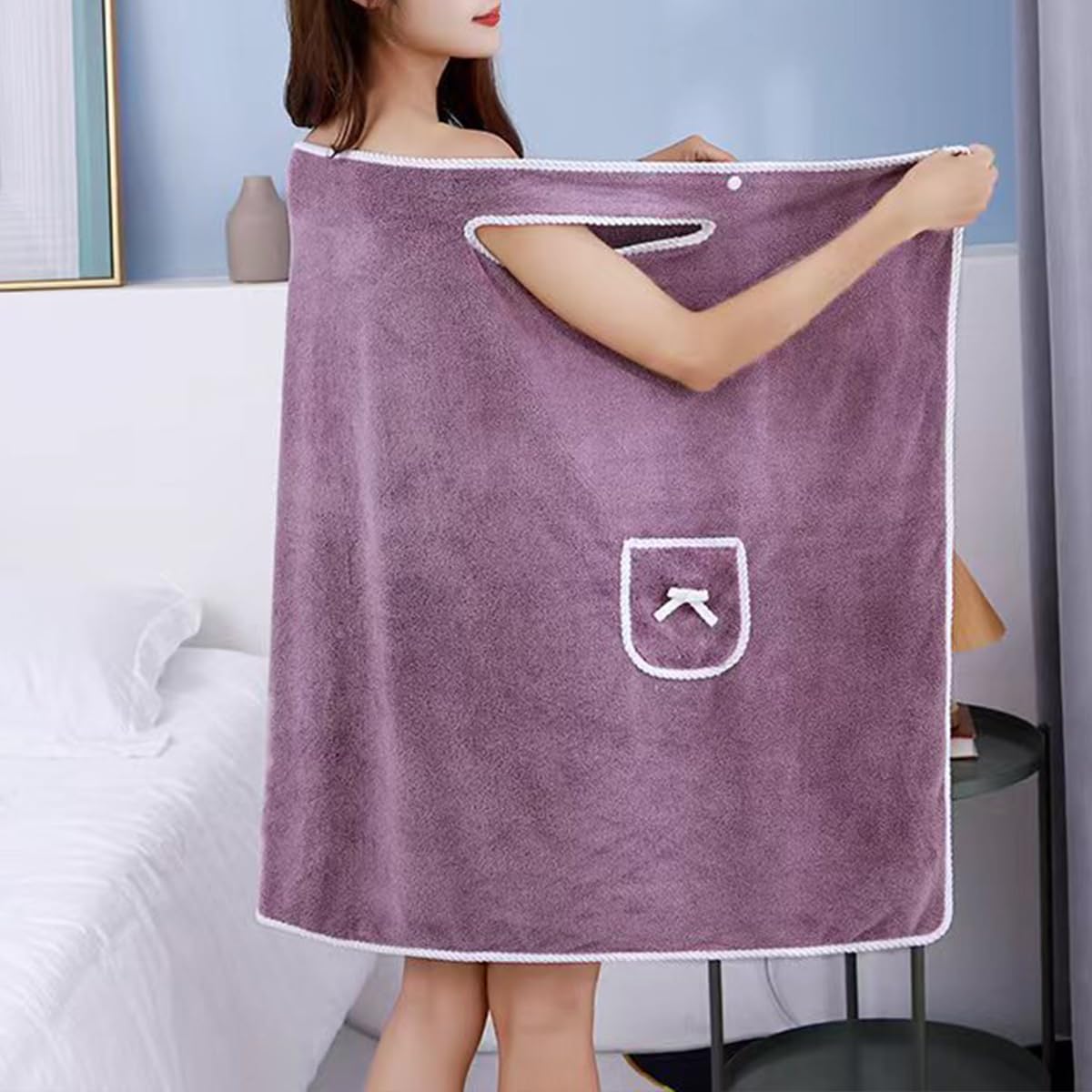 Fast Drying Wearable Bath Towe - Home Gym Women ulasan dan harga
