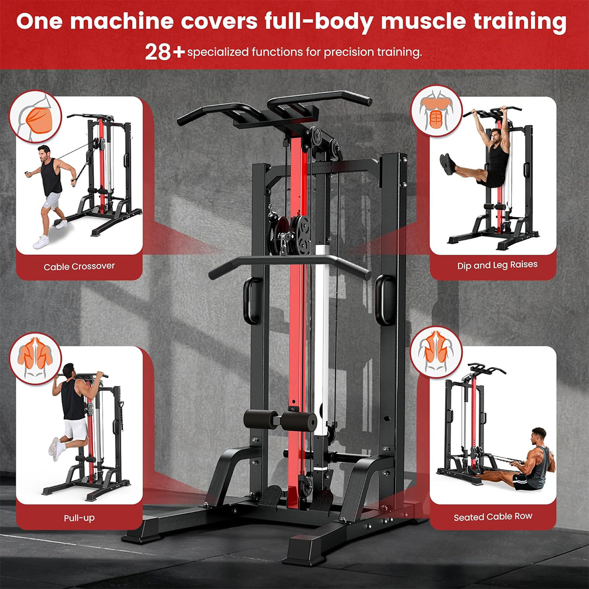 Pooboo Home Gym Machine - High - Home Gym All In One ulasan dan harga