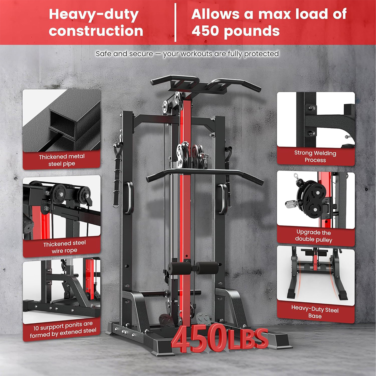 Pooboo Home Gym Machine - High - Home Gym All In One ulasan dan harga