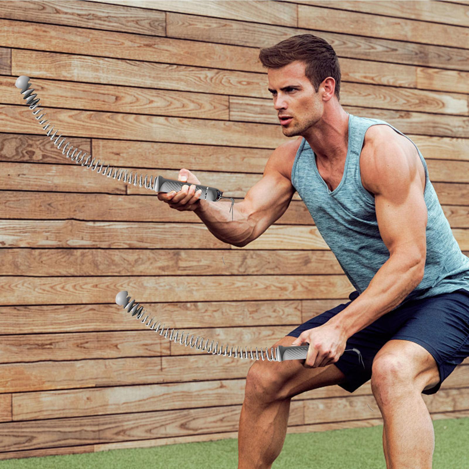 Cordless Battle Rope Cordless  - Home Gym Portable ulasan dan harga