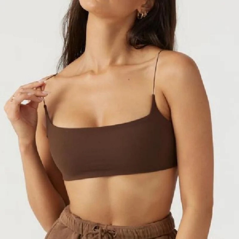 FUBEIKE Girl Brown Sports Bra  - Home Gym Women ulasan dan harga