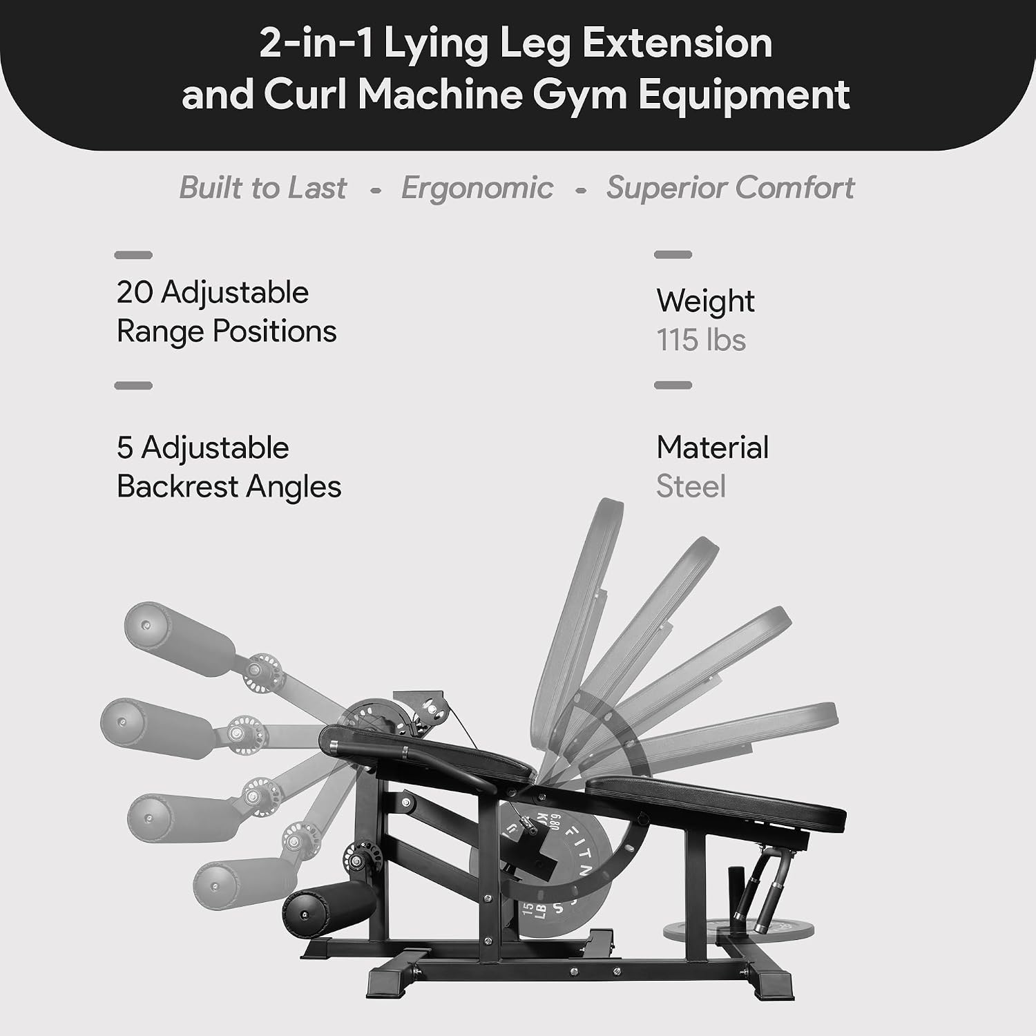 2-in-1 Leg Extension and Curl  - Home Gym Leg Extension Machine ulasan dan harga