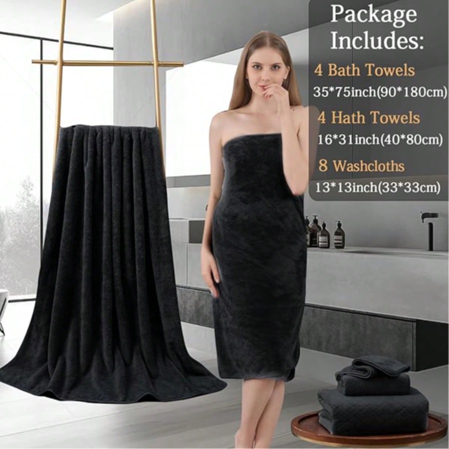 Oversized Bath Towel Set Luxur - Home Gym Luxury ulasan dan harga