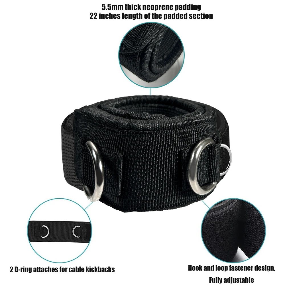 1Pair Ankle Strap Cable Machin - Home Gym Leg Extension Machine ulasan dan harga