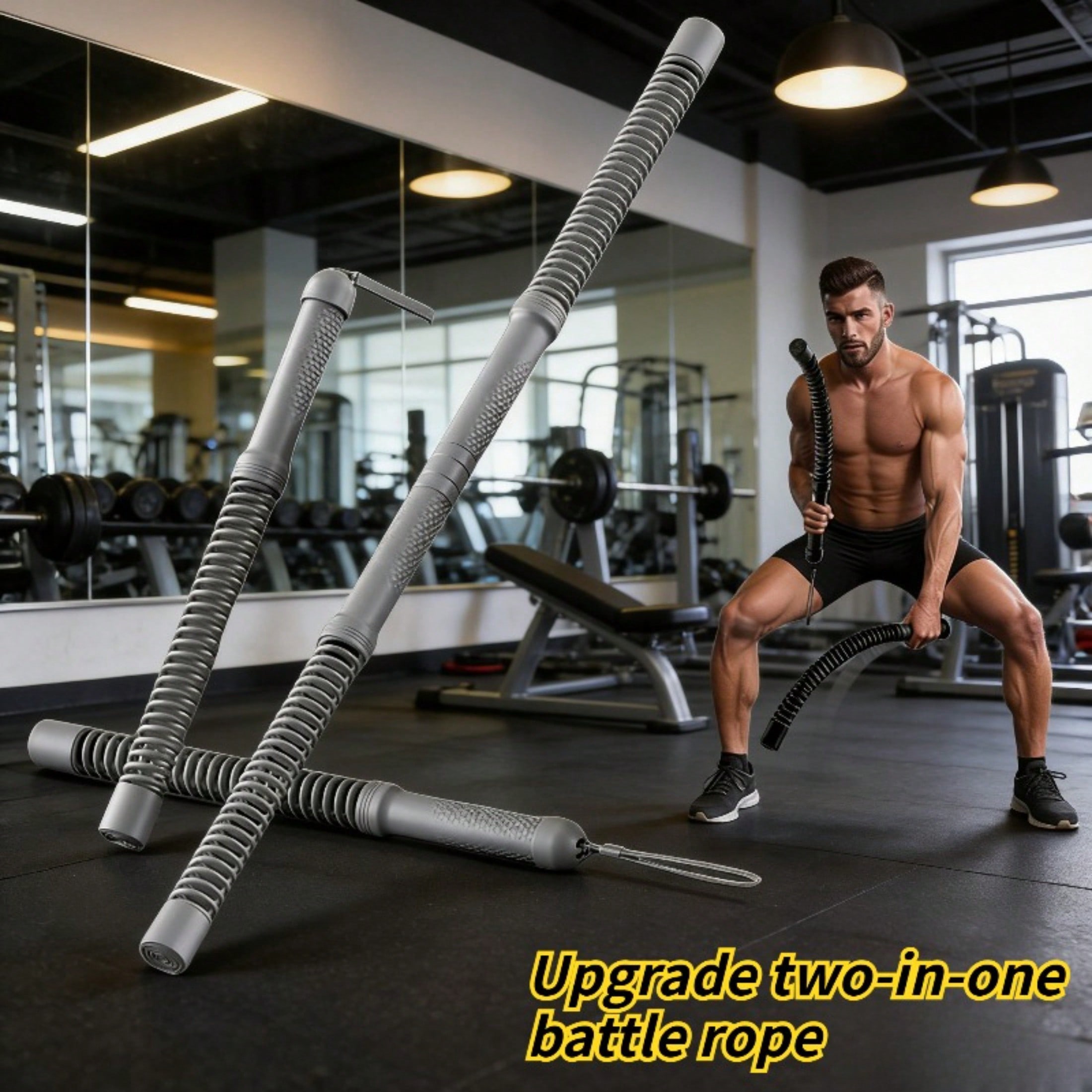 2-in-1 Upgraded Cordless Battl - Home Gym Portable ulasan dan harga