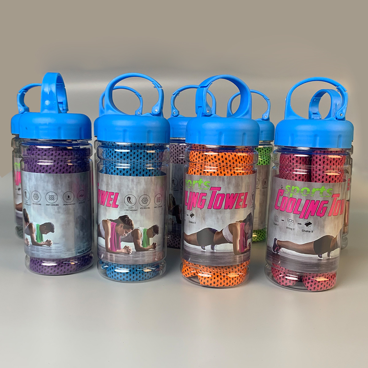 Cooling Towel with Portable Bo - Home Gym Portable ulasan dan harga