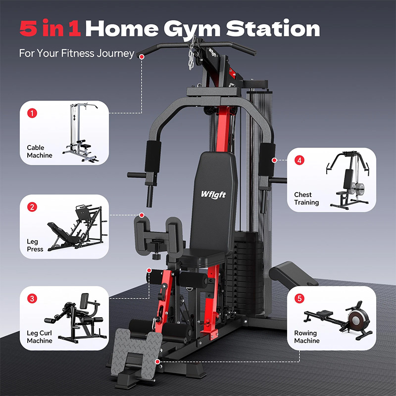 Pooboo Home Gym Workout Equipm - Home Gym Leg Extension Machine ulasan dan harga